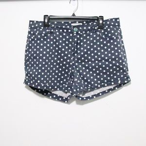 Forever 21 Polka Dot Blue Plus Sized Shorts